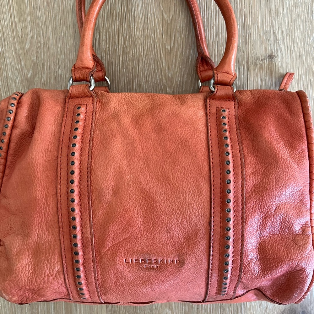 Liebeskind Orange Leather Handbag